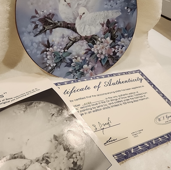 THE DOVES ON WINGS OF SNOW numbered collector edition - Picture 2 of 6